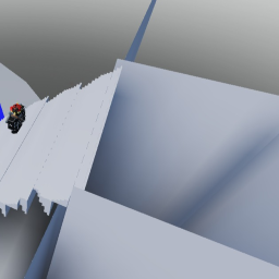 Fall into hole