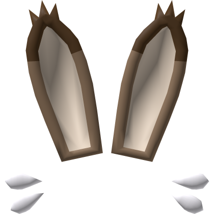 Brown Bunny Ears w/ Whiskers Roblox item