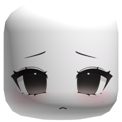 Kawaii sad puppy face expression face mask