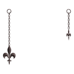 [ ⚜️ ] Rose Gold Fleur Pendants [ DH Addon, pbr ]