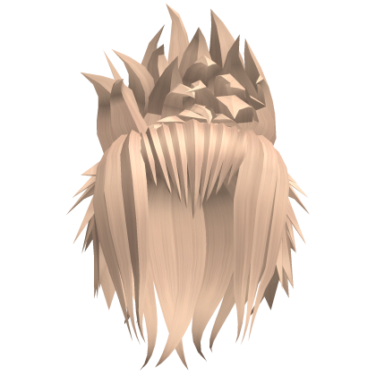 Messy Spiky Anime Updo Hair (Blonde)