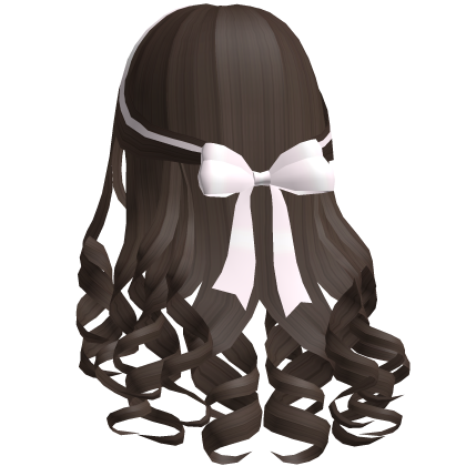 ♡ Brown Sweet Heart Curly Valentines Hair Roblox item
