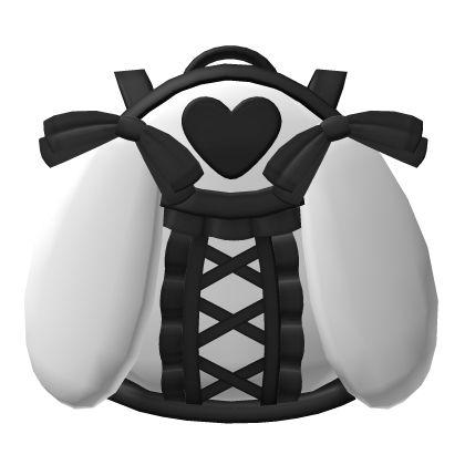 Black White Bunny Bag Cutesy 3.0 Roblox item