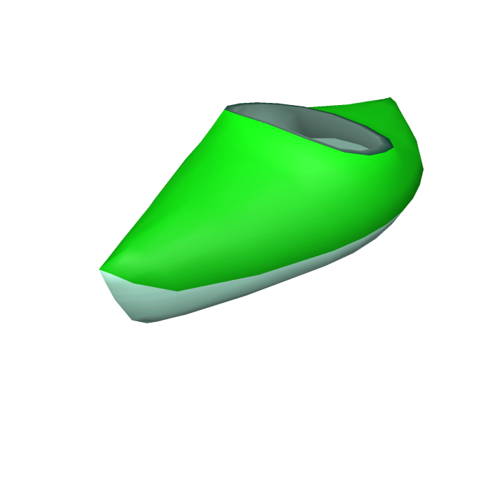 Rideable Green Kayak