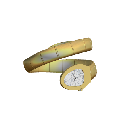 Luxury snake gold watch