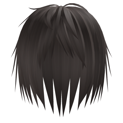 brown long emo scene spiky hair
