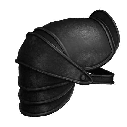 Black Medieval Knight Pauldron - Right