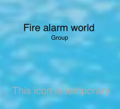 Fire alarm world group Roblox group icon