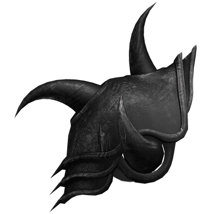 Black Spiked Knight Pauldron - Right