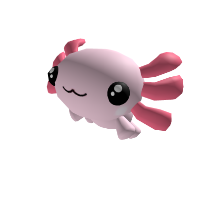 Flying Pink Axolotl Friend Roblox item