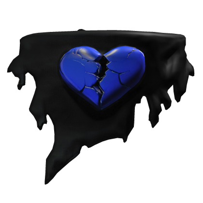 💙Bandana of Royal Blue Broken Heart💙 thumbnail