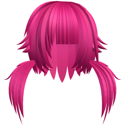 (=XᆺX=) soft scene neko pigtails in hot pink Roblox item