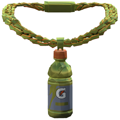 Iced Out Yellow Gatorade Chain Necklace