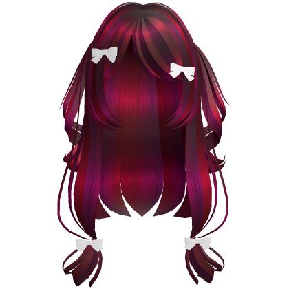 Shiny Purple & Red Korean Style Pigtail