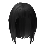 kawaii short anime girl hair (black)