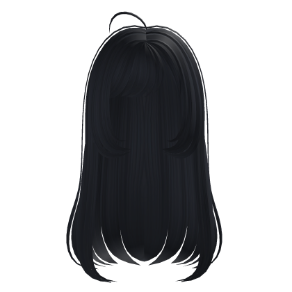 ♡꒰long anime sweetheart hair in blue꒱ Roblox item