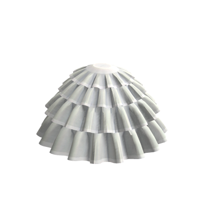 ♡ Pretty Ball Gown Skirt in White thumbnail