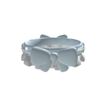 Free | Cute Blue Ruffled Collar w/ Bow