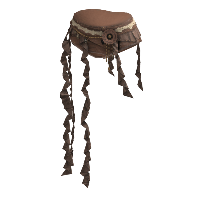 Asymmetric Ruffle Skirt (Brown)
