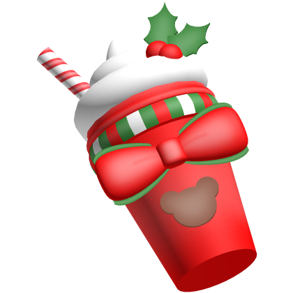 peppermint bear drink in red green