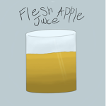 La flesh Apple juice