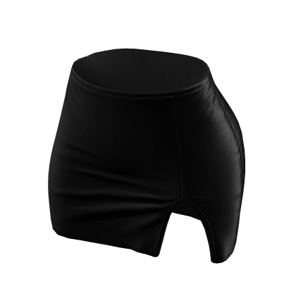 Skirt Black Tight High Waisted Mini Chibi Chic Y2K