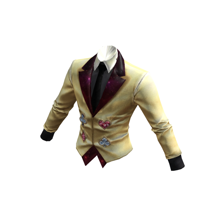 Magic Man Poker Suit Jacket - Gold