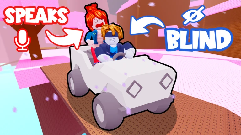 私の運転手が盲目です [2 Player Obby]