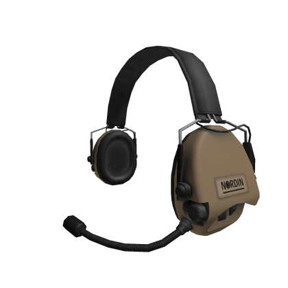 (Cap) Tan Nordin SUPREME MIL CC Headset Roblox item