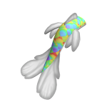 Rainbow Aquatic Dragon Tail