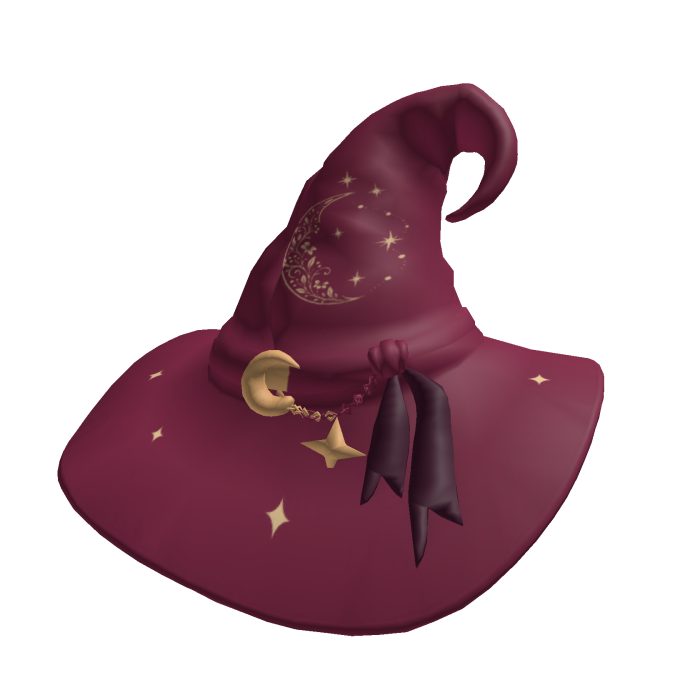 Crimson Moon Witch Hat