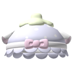 cute lavender strawberry hat w/ kitty ears