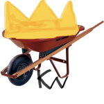 ok I wheelbarrow up