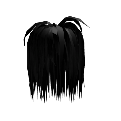 Emo Messy Black Anime Hair Roblox item