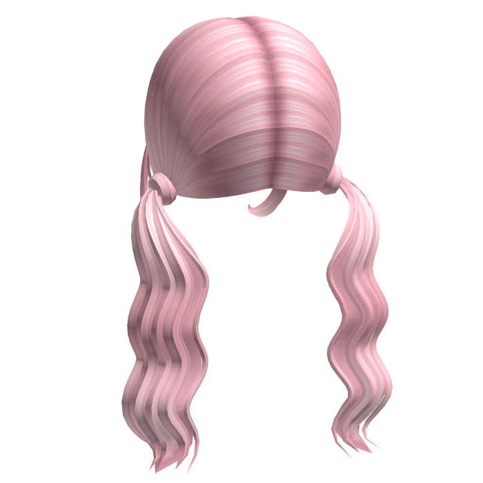 -',ৎ Low Wavy Preppy Pigtails in Pink