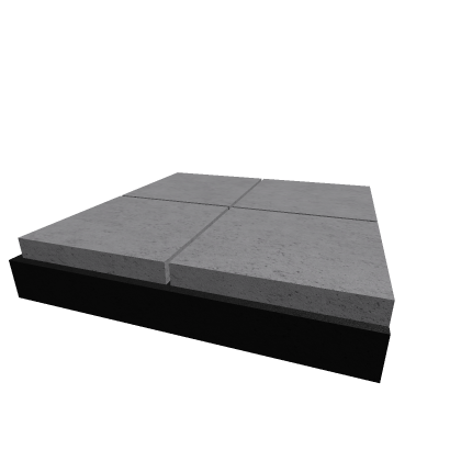Stone plate floor (grey)