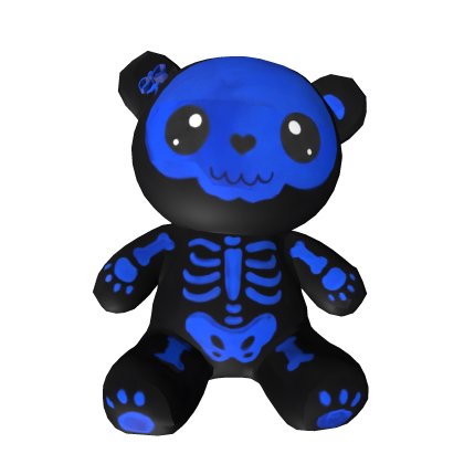 Kawaii skeleton plush blue  Roblox item
