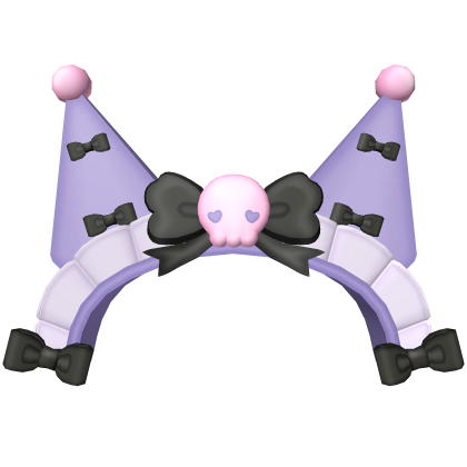 ! Cutecore Devil Maid Headband Halloween Purple Roblox item