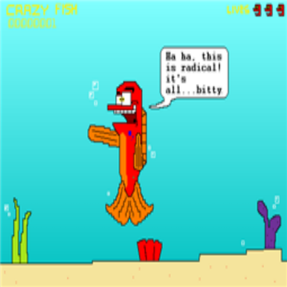 CrF 3: 8-Bit Crazy Fish™ in Underwater Pixel-Land! Roblox decal