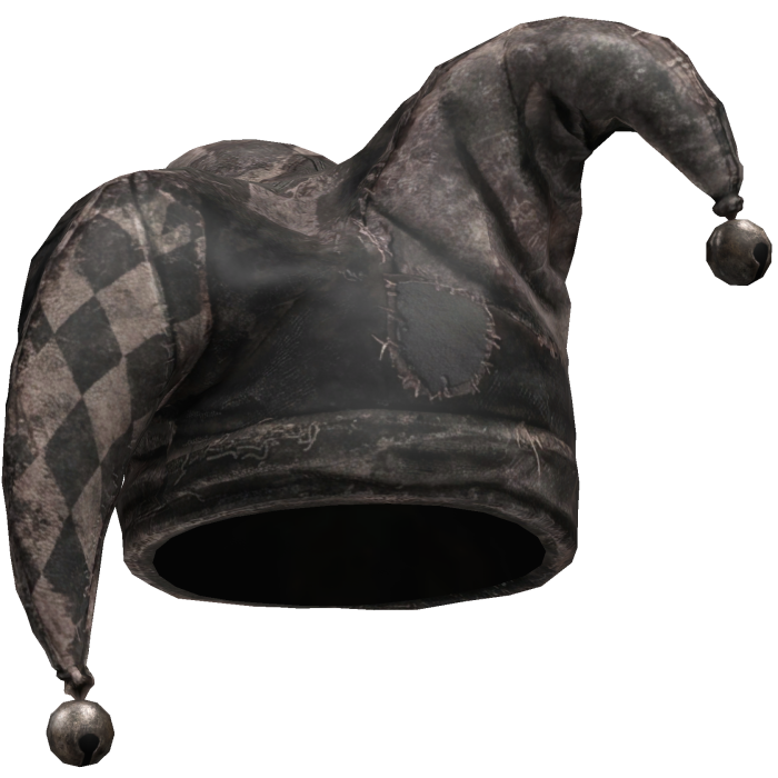 Black & Silver Jester Hat