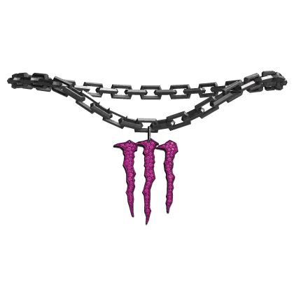 SCENE MONSTER ENERGY CHAIN 1.0 IN PINK