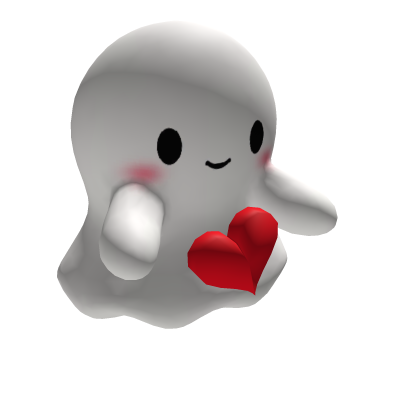 Cute Ghost holding a Heart ❤️👻