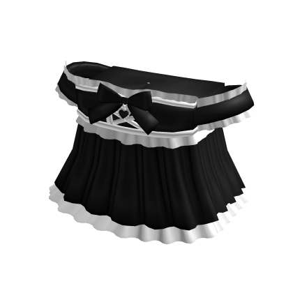 Cute Black & White Frilly Heart Bow Dress thumbnail