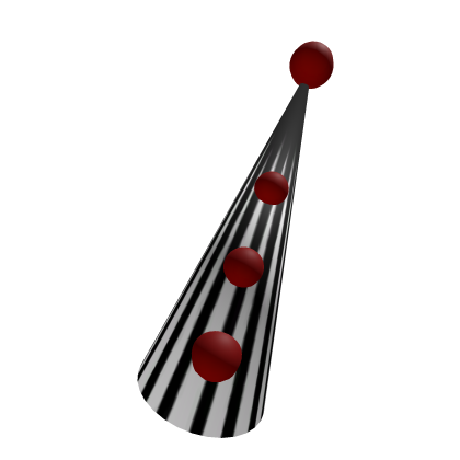 Dreamcore extra long clown hat (stripe) 