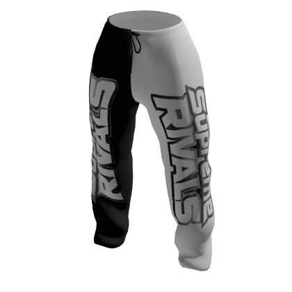 black and white supremerivals Sweatpants thumbnail
