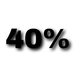 40%