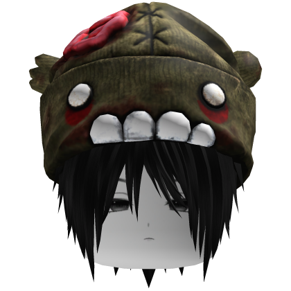 Vkei Moe Messy Black Hair W Zombie Beanie & Face🧟