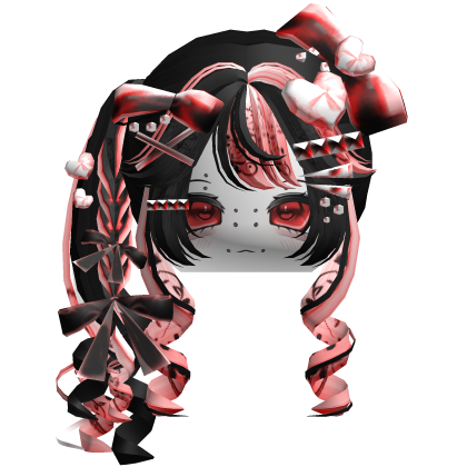 Vkei Scene Emo Moe Hair Combo Red
