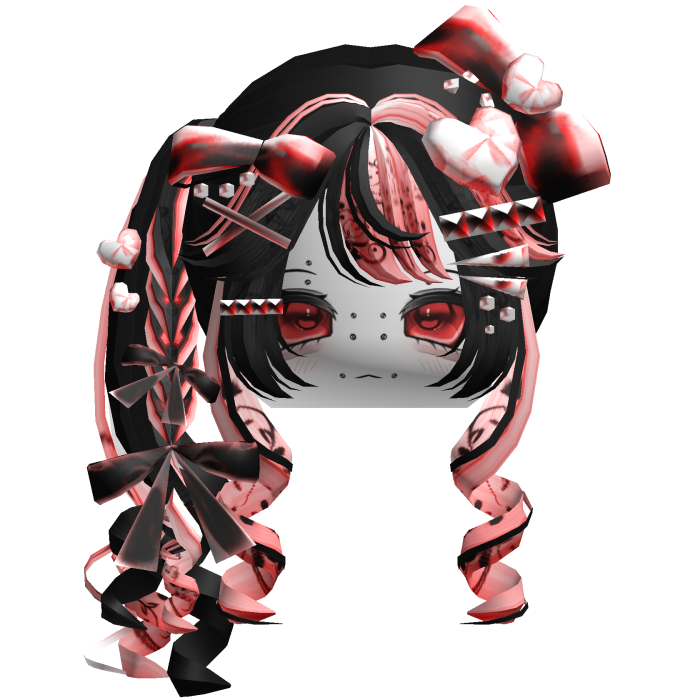 Vkei Scene Emo Moe Hair Combo Red