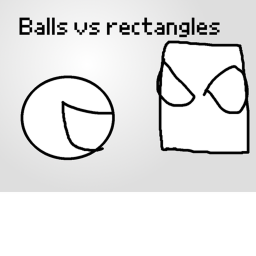 Balls vs rectangles